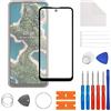 SwarKing 【Nuovo】 Display vetro frontale vetro esterno esterno lente di ricambio compatibile con Nokia X20 5G con kit di riparazione