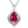 enjoylifecreative Collana da donna con nodo celtico, in argento Sterling 925, con simbolo dell'infinito, pietra portafortuna, gioiello celtico, regalo per donne e ragazze, Argento sterling, Nessuna