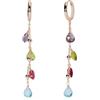 MABINA GIOIELLI - Orecchini Donna - Orecchini pendenti rosati con glass multicolor - 563784