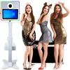 WideMeet Fotobooth portatile per fotocamera DSLR da 15,6 pollici, con touch screen, con custodia da viaggio, per eventi e feste di nozze (15,6 pollici, bianco)