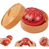 BAISHUWU Giocattoli Antistress Gnocco, Palline Antistress Gnocco, Dumpling Stress Ball, Dumpling Squishys Toy, giocattolo squishy gnocchi, Glitter Dumpling Squishys, Per Lavoro, Studio, Viaggio E Relax