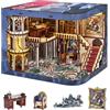 MiniCity Kit fai da te per case delle bambole in miniatura, decorazione per libri, libreria, case di Booknook con luci a LED (Napoléon)