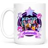 VARZI Tazza In Ceramica Personalizzabile KPop Demon Hun ters Con Nome | Mug Bianca Idea Regalo Fan KPop | Tazza Colazione Personalizzata