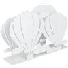 Brandani 50176 Portasalviette Mongolfiera Bianco in metallo 14,5×4×10H cm