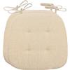 AAOCLO Cuscini Per Sedie Da Cucina Con Cinghie, Confortevole Cuscini Sedie Cucina Trapezio 43x41cm Cuscini Seduta Cucina Lavabili Antiscivolo Per Sedia Cucina Giardino(Size:2 Pack,Color:beige)