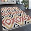 Paco Home Tappeto per soggiorno stile boho frange intessuto a mano mix di lana e cotone multicolore, Dimensione:80x150 cm