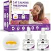 Doglele Diffusore di Feromoni Calmanti per Gatti, 1 Diffusore + 2 Ricariche (48ml Ciascuna), 60 Giorni di Effetto Duraturo, Senza Farmaci e Inodore, Allivia Ansia, Riduce Litigi, Frena Urinazione e Graffi