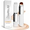 ELYCO Fondotinta Stick ELYCO Auto-Adattivo con Pennello Integrato, 2 in 1 Fondotinta Bianco Cambia Colore, Coprenza Naturale Idratante a Lunga Tenuta 12h SPF50+, per Tutti i Tipi di Pelle (Naturale)