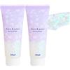 YIMVUNZ 2 Pezzi Glitter Viso e Corpo Gel, 100ml Brillantini Sirena Chunky per Capelli e Unghie, Trucco Luccicante per Festival, Rave, Party e Carnevale, Lunga Durata e Facile da Applicare, Bianco