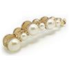 Meilliwish Perla Clip della banana di capelli (H49)(Marrone)