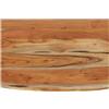 Keeushr Mensola da parete in legno di acacia massiccio, 50 x 30 x 3,8 cm, rettangolare, con bordo naturale, mensola sospesa per libri, piante e decorazioni, soggiorno, ufficio o studio