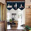 Hiseng 3 Pezzi Tenda da Porta Stile Giapponese, Corta Tende da Cucina per Finestra, Tenda da Divisoria per Ristorante Corridoio Interna Decorazione (30x50cm,Stile alla Moda 8)