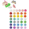 Helweet Diamond Painting Round Drills Perline, Diamante Pittura Perline Diamante, Accessori per Pittura Diamante, Adatto per Decorare Portachiavi, Manicure, 36 Colori (1000 Pezzi per Colore), Colore Casuale