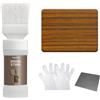 Mollor Macchia per Legno a Base Acqua 2in1 Colorante e Sigillante | Asciugatura Rapida, Basso Odore, Atossico | Mobili Interni Esterni 150G (Teak)