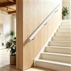 Dawselod Corrimano in legno bianco 80cm Dawselod, Corrimano rotondo per scale, Balaustra da parete per scale, Barra di sicurezza antiscivolo da esterno per bambini, anziani e disabili