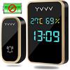 YVVV Campanello Senza Fili, YVVV Campanello Senza Fili Esterno Impermeabile e Autoalimentato senza Batteria, Visualizza Temperatura, Umidità e Ora, Campanello Wireless con 38 Melodie e 4 Livelli di Volume