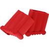 Garneck Piedini 2 Pezzi Alluminio Antiscivolo in Gomma Rossa Scala e Garantire Sicurezza per Proteggere Pavimenti in Giardini e Studi