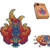 FANTASY PUZZLES Puzzle Jigsaw In Legno Zenko Fox 220 Pezzi Forme Uniche Fantasy Puzzles