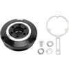 Klanata Tappo olio motore moto Coperchio serbatoio carburante in lega di alluminio CNC adatto per HP2 Enduro 2007-2008, R1200GS 2004-2012, R1200GS Adventure 2005-2013, R 1200 GS LC (Nero e Argento)