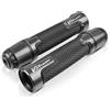FeiYueshangwu Manopole Manubrio Contrappesi Moto Per Suzuki DL650 V-Strom DL 650 VSTROM 2004-2010 2005 2006 2007 2007 2009 2009 GLIP MANICO GRIPS GRIPS GRIPS GRIPS ENDS(Chrome)