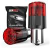 Cenmoll Lampadina LED P21W rossa, 3200LM super luminosa 12V-24V 1156 BA15S 382 P21W Lampadine per auto sostitutive per luci di retromarcia, freni, parcheggio e DRL, confezione da 2