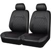 TVVXIO Coprisedili Auto Anteriore, per Toyota Hilux 2015 2016 2017 2018 2019-2023 2024 Set di Coprisedili e Copri Poggiatesta per Sedili Anteriori Auto, Accessori Auto Interno,A Black