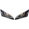 QOPUYNH adesivo serbatoio Faro Del Motociclo Decorazione Protezione Della Luce Della Testa Decal Per CBR 600 RR CBR 600RR 2003-2006