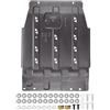 JURPLIX Piastra di trasmissione compatibile con Ford F150 4WD 2015-2022 2.7L 3.3L 3.5L 5.0L, protezione antispruzzo in acciaio con accessori di installazione