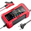 Générique Caricabatteria Automobile | Caricatore intelligente 12 V per batteria auto con spegnimento automatico, mantenimento automatico con spegnimento per camion veicolo campeggio auto manutenzione quotidiana