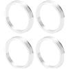 INFINAUTO Anelli Centrici Mozzo Ruota Lega Alluminio Ammortizzante | OD 63.4mm, ID 54.1mm, Spessore 10mm, Lega Alluminio, Anti-Vibrazioni, Installazione Diretta, Riduce Usura Cuscinetti