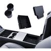 LANTU 3 Pcs Accessori per Tesla Model Y Standard 2025-2026 e Model Y 2025-2026 Juniper Organizer Bracciolo, Scatola Nascosta e Portabevande Model Y Accessori (Floccatura)