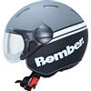 Scotland Casco Moto Jet Luxus Titanio Opaco Nero Rodeo Drive (M)