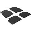 Gledring gled Ring 0224 Set Tappetini in gomma CX-9 5 6/2017 (T Profilo 4 pezzi + Kit di Clips), Nero