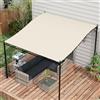 DecHome - Telo di Ricambio per Pergola da Giardino 2,5x3 m in Poliestere 297x243 cm colore Beige con 8 Fori di Drenaggio