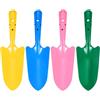 QUARKZMAN 4 Pezzi Mini Palette Colorate In Metallo 11 x 3 4 Colori | Per Scavare Terreno Fiori Piantare Diserbo Trapianto Giardino, Set Palette Da Scavo Per Trapianto, Attrezzi Da Giardino