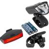 PROFEX Set di luci per bicicletta a batteria PROFEX 92618 Super Vision (anteriore e posteriore)