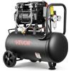 VEVOR Compressore d'Aria 30 L Senza Olio, 1,5 kW, Portata 126 L/min, Pressione Massima 8 Bar, Compatto e Portatile con Ruote, per Gonfiaggio Pneumatici, Verniciatura a Spruzzo, Officina e Fai da Te