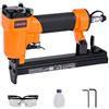 VEVOR Troncatrice Sparachiodi Pneumatica, per Tappezzeria Calibro 22 per Punti Metallici a Filo Sottile Serie 71, Corona 9,1 mm, Graffettatrice Pneumatica da 70-110 PSI per Lavorazione del Legno