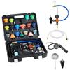 VEVOR Kit di Tester Manometri per Refrigerante da 31 pezzi con 3 Adattatori in Metallo, Kit Universale per Prova di Pressione del Radiatore per Autoveicoli, con Pompa di Pressione Riempitivo