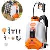 VEVOR Spruzzatore a Zaino a Batteria 16 L Irroratrice a Spalla per Giardino, 2 Lance e 8 Ugelli, Autonomia di 4 Ore, Spruzzatori Portatili per per Giardino, Prato, Diserbo, Irrorazione e Pulizia