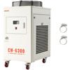 VEVOR Refrigeratore d'Acqua Industriale per Macchina per Incisione Laser CW-6300, Sistema di Raffreddamento ad Acqua con Compressore per Taglio Laser da 2500 W, Capacità 40 L, Portata Max 70 L/min