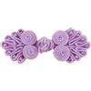 Blausky 10 paia di nodi cinesi,Rana con perline,Retro Chinese Knots Closure Sewing Fasteners Bottoni Rana per Cheongsam Tang Sciarpa Cloak Maglione Mantello Cappotto,Viola chiaro