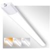 Fynokst Plafoniera LED Lineare da Soffitto 120CM, 36W 3960LM Neon LED, 3000K-6500K Plafoniera Bagno, Collegabile, IP65 Reglette Garage per cantina, garage e magazzino, 1 PC