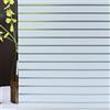 Hoonng Pellicola Vetri Finestre, Privacy Bianca Striscia, 90x300CM