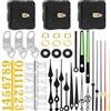 Swpeet Kit di movimento dell'orologio in 3 misure 16 mm/20 mm/24 mm, 6 movimenti con 6 ganci, 6 paia di mani, 6 set di accessori di montaggio, 2 set di numeri per orologio