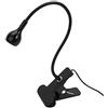 TOPINCN Clip Light, 1W Portatile Flessibile a Collo D'Oca USB LED Lampada da Lettura Lampada da Tavolo per Computer Lampada da Letto Bianca Fredda Clip su Lampada da Scrivania(Nero)