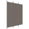 vidaXL Divisorio a 3 Pannelli Antracite 150x220 cm in Tessuto