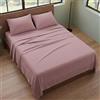 Generico Completo Letto Singolo (90x200) Lenzuola in Microfibra Anallergica, Manifattura Made in Italy, Set Completo 4 Pezzi con 1 Federa Cuscino Inclusa, Bed Sheets (Cipria)
