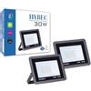 CLAR Faretto LED da Esterno, Faro LED Esterno, Faretti LED Esterno, Fari LED da Esterno, Faretti da esterno 30W (Pack 2)