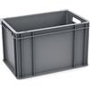 PALUPLUS Cassetta Multiuso con Maniglie in Plastica, Misura 60x40x32 cm, Contenitore Eurobox per Stoccaggio, Box Sovrapponibile per Garage, Aziende, Magazzini, Made in Italy -8222C -2,4